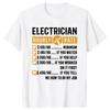 Fun Electrician T-shirt Crew Neck Short Sleeve Casual Stylish Clothing As an Electrician Chic Gift for Both Men and Women