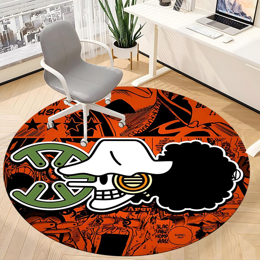 O-One Piece Skull Office Round Area Rug, Under Office Chairs Bedroom Living Room Home Decor a1022122