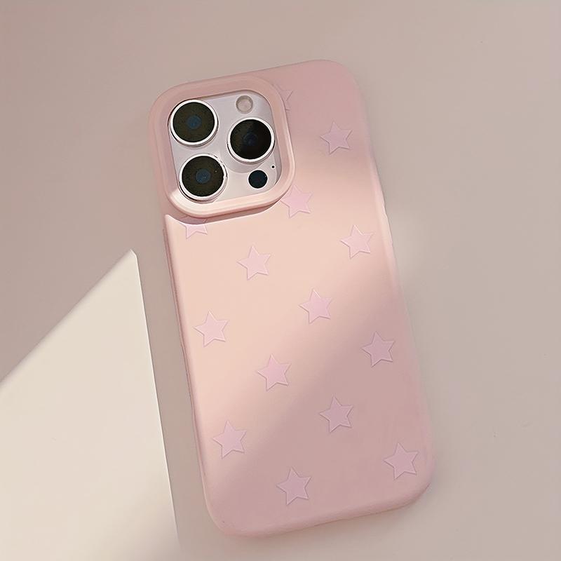Милый Силиконовый TPU Мягкий Чехол для Телефона со Звездочками Для iPhone 17 16 15 14 13 12 11 Pro Max 17 Air 16 15 Plus Ударопрочный Бампер