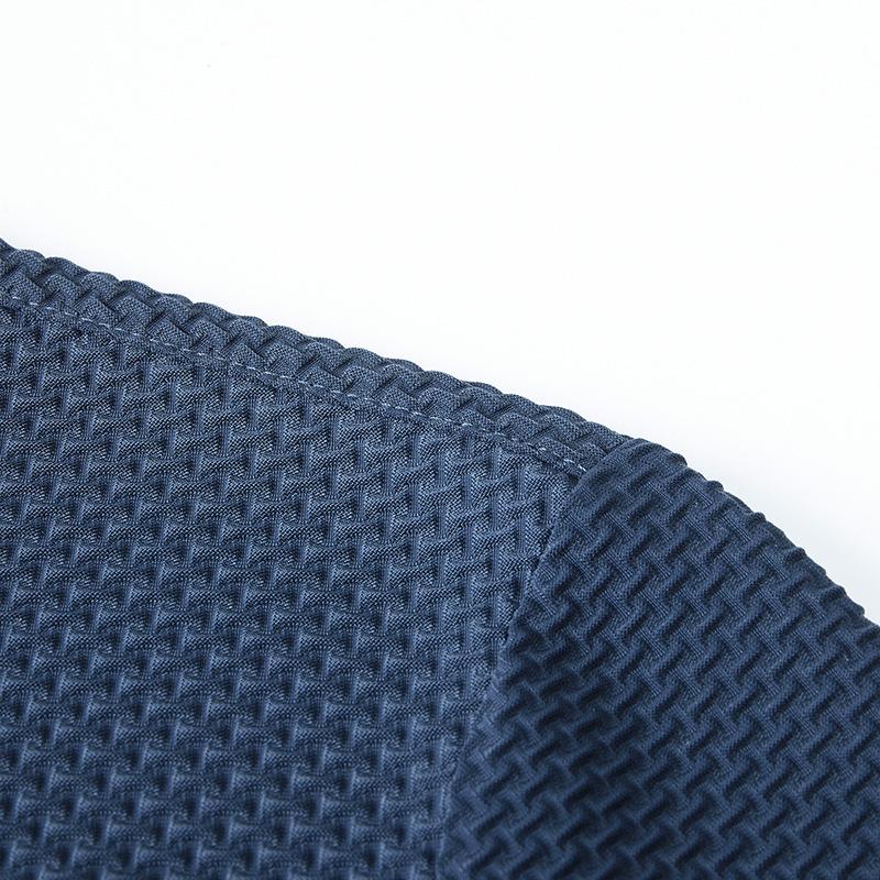 Мужская футболка-поло из ледяного шелка, приталенная, повседневная, дышащая, тонкая, деловая, однотонная, с коротким рукавом, мужская, трендовая