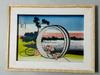 Katsushika Hokusai Views of Mount Fuji from Fujimihara In Owari Province Thirty-Six Woodblock Art Print with Double Photo Frame Wall Decor