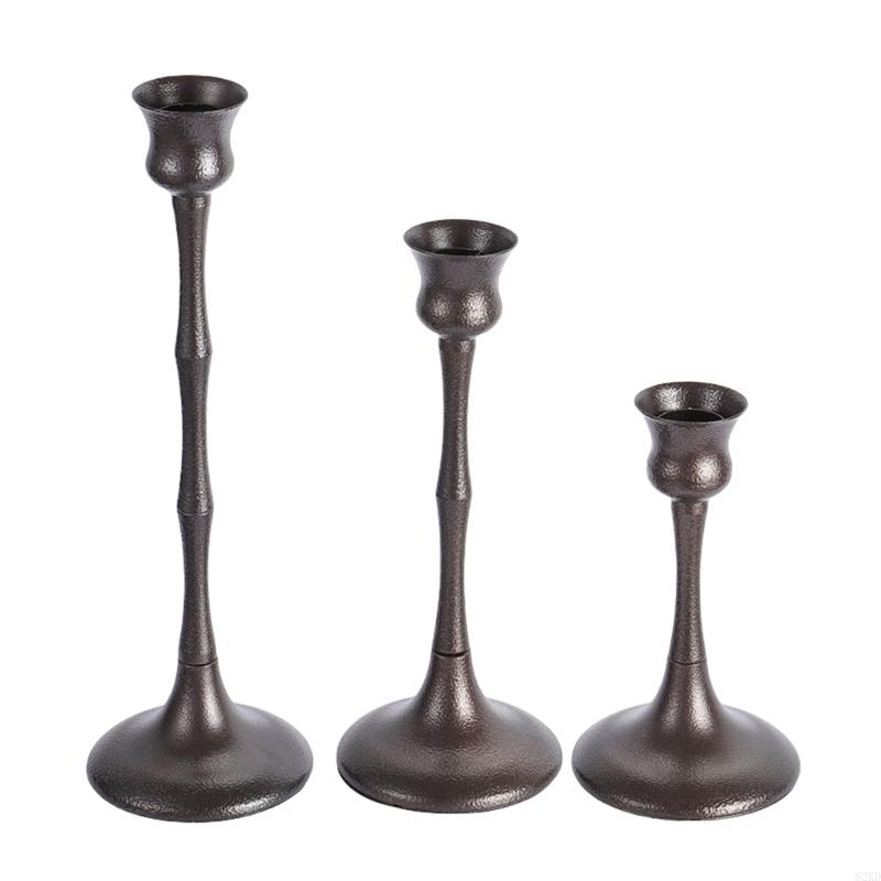 62KD 3 шт. Декоративные металлические подсвечники для праздничных настольных композиций