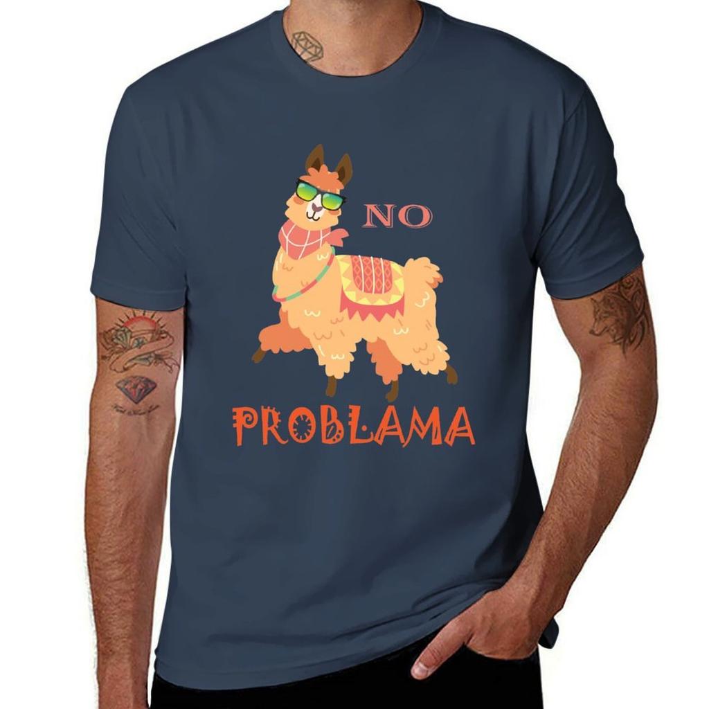 No Problama Lama With Sunglaess Tshirt Casual Work Wear Tshirt