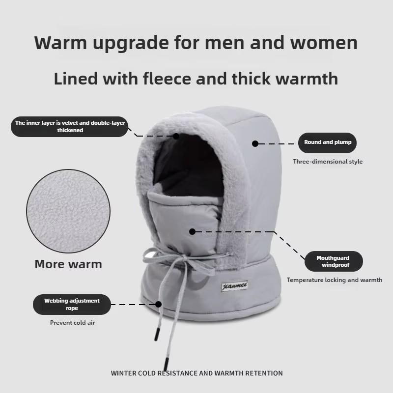 Балаклава для холодной погоды, ветрозащитный лыжный козырек, зимняя дышащая термомаска для лица, утеплитель для шеи, шарф, шлем, капюшон, утеплитель для шеи для велоспорта