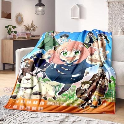 Аниме SPY×FAMILY модное фланелевое фланелевое одеяло для девочек Аня Kawaii Waku подарок для детей и взрослых диван домашний Bedspesd