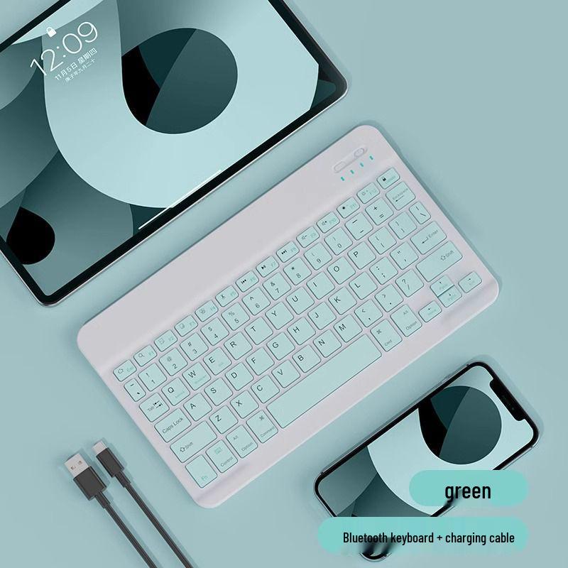 Silent Rechargeable Bluetooth Keyboard & Mouse Set for Tablets, iPads, Laptops & Office Use