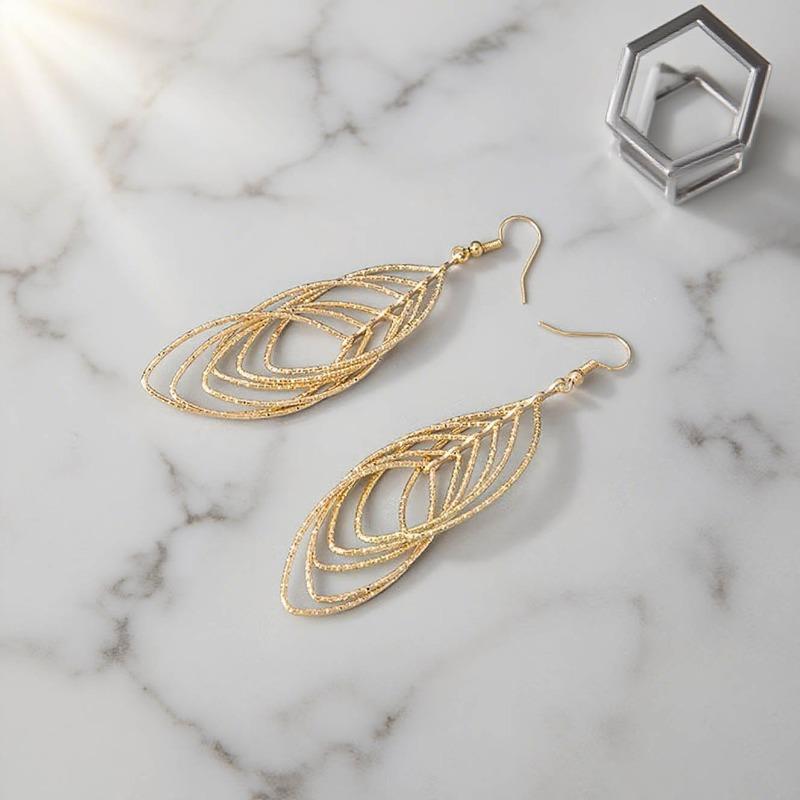 Персонализированные серьги ювелирные изделия полый круг металлические серьги креативные пусеты серьги женские серьги с бахромой