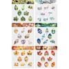 8pcs/Set New DIY Leaves Stickers Observing Leaves Adhesive Stationery Stickers Decorative Sticker Scrapbooking Diary Planner