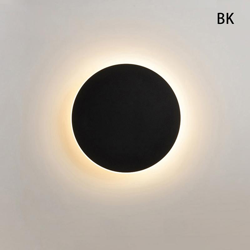 Современные круглые настенные светильники светодиодные вверх и вниз настенные лампы дом ТВ стена спальня прикроватная гостиная настенный светильник