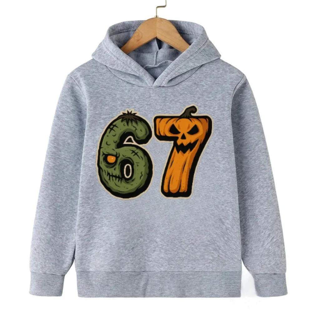 Spring Autumn 67 Six Seven Crazy Men's Hoodie Casual Fashion Fun Hooded Sweatshirt Pullover Women Clothing Top