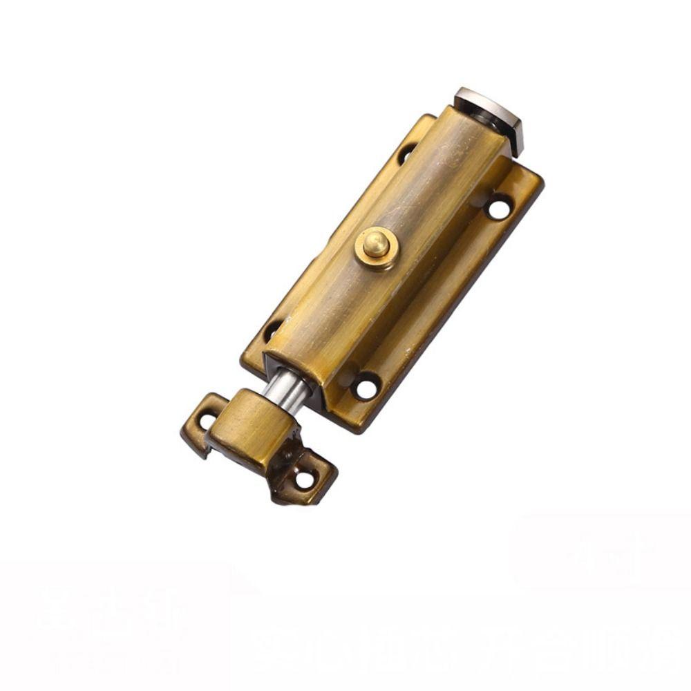 Spring Automatic Door Bolt Anti-theft Door Hasps Retro Door Buckle  Guard