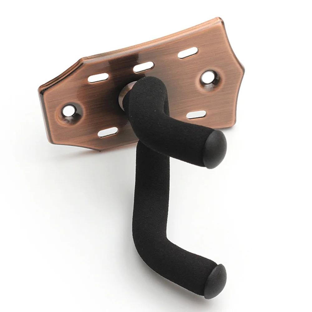 Держатель для гитары крючок металлический держатель для акустической гитары подставка нескользящая вешалка для гитары настенное крепление для электрогитары бас укулеле