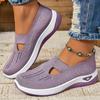 Summer New Comfort Casual Women's Shoes Fashion Soft Sole Breathable Hollow Out Flat Shoes for Women