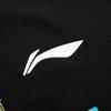 Футболка для бадминтона Li Ning с рисунком аниме и мультяшным принтом, с круглым вырезом, удобная, универсальная, дышащая, с коротким рукавом, унисекс, черная AHSUA47-1