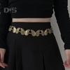 Women Belt Butterfly Decor Retro Adjustable Bohemian Ethnic Style Tassel Sweater Dress Coat Pairing Slim Waist Strap Commuting Party Waist Chain