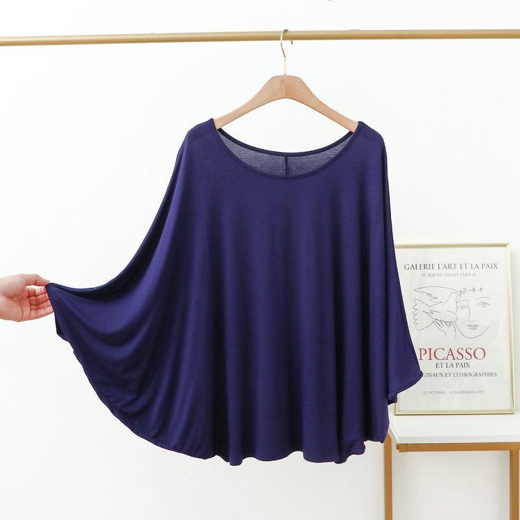 Plus Size 200 Jin Women's Batwing Sleeve Long Sleeve Modal T-Shirt