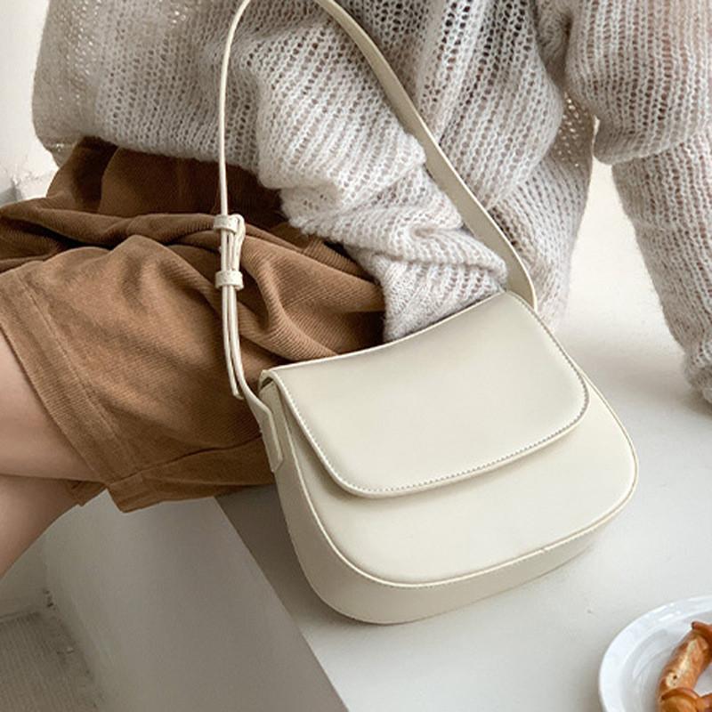 IELGY pu Leather High-End Flap Bag Fashionable All-Match Shoulder Bag