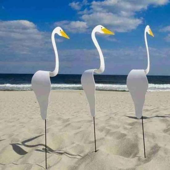 Фламинго Орнамент Устойчивый к атмосферным воздействиям Реалистичный Железный Вихрь Птица Статуя Фламинго Украшение Сада