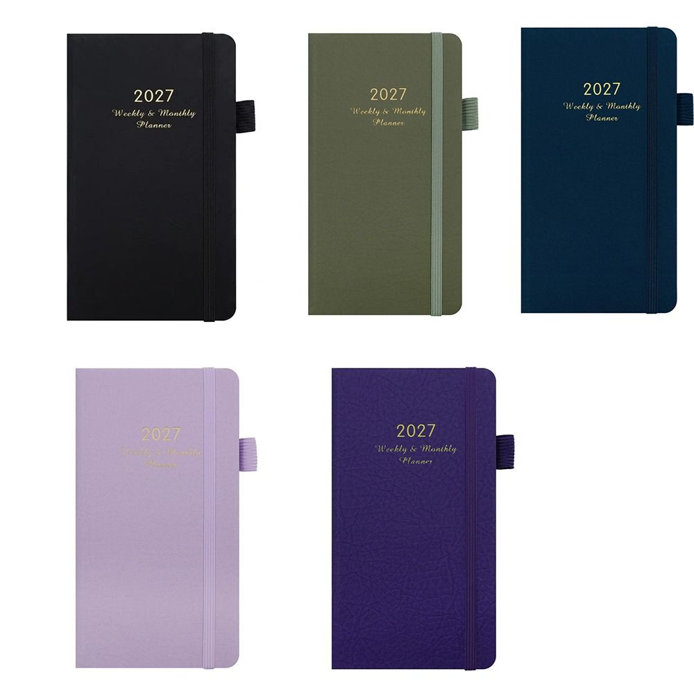 A6 2027 Schedule Planner Notepad Lightweight Office Work Planner To-do List Notebook Yearly Record