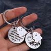 I Hope We're Friends Ghost Key Rings Ghost Skull Keyring Halloween Ghost Keychain  Women
