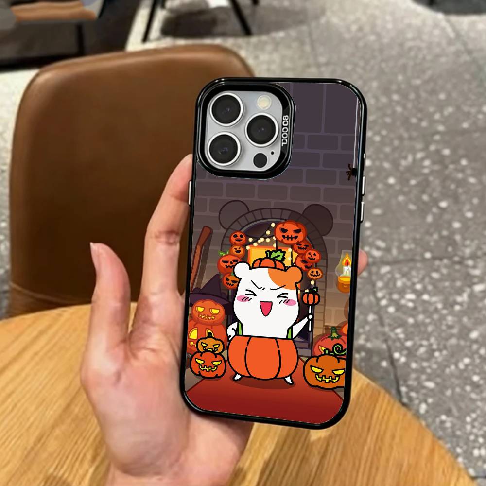 Милый Чехол для Телефона O-Oruchuban Ebichu Для iPhone 17, 16, 15, 14, 13, 12, 11 Plus, Pro Max Цветной Серебряный Позолоченный Внутренний Чехол
