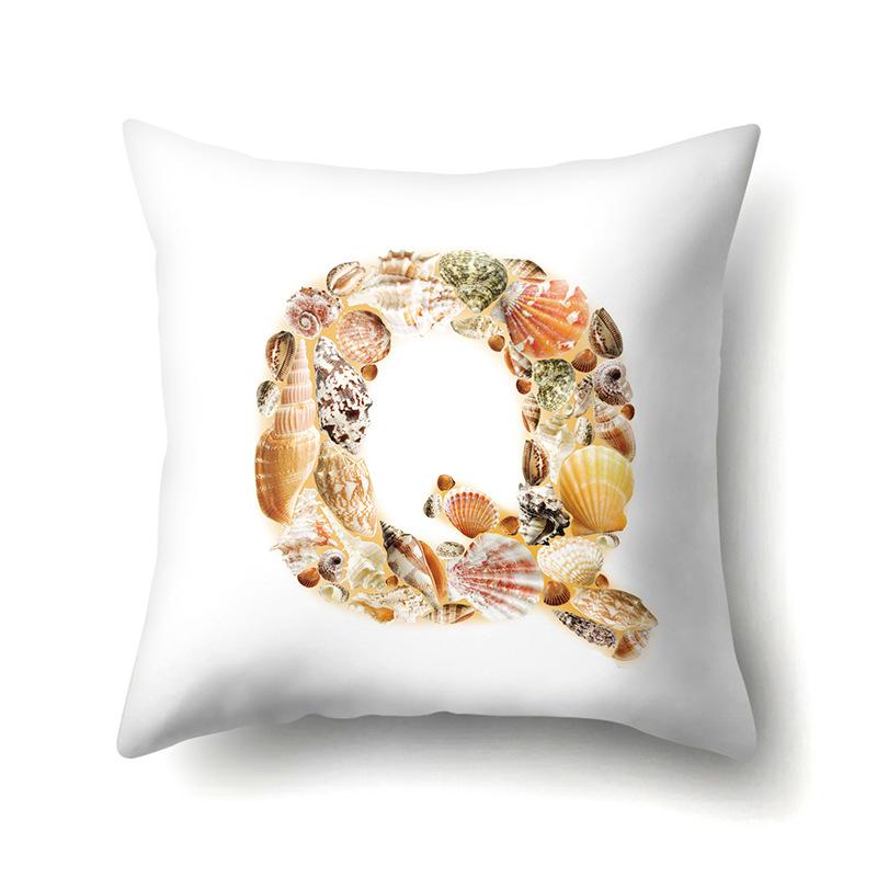 Полиэстеровая наволочка Автомобильная декорация Дом Наволочка с принтом 26 английских букв