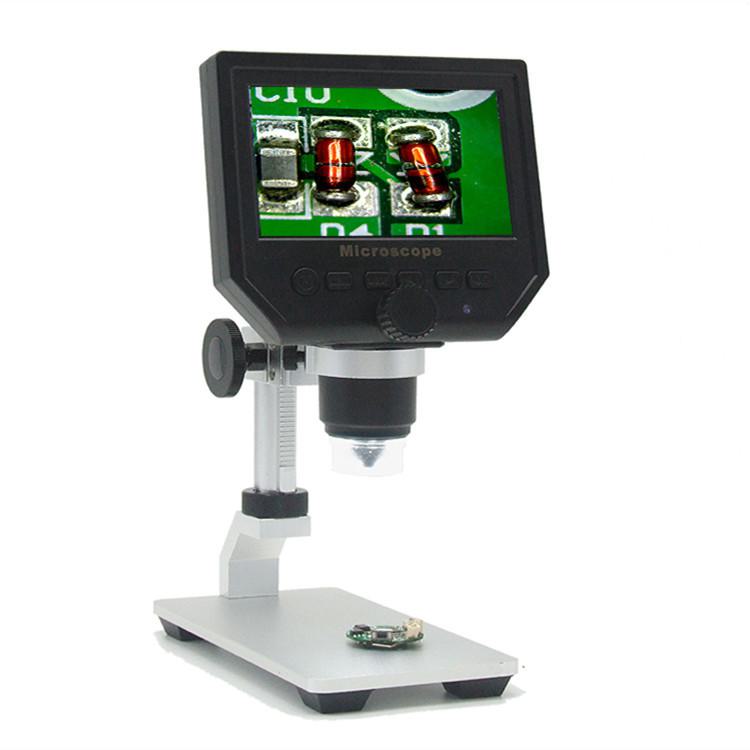 Цифровой микроскоп высокой четкости 600x с экраном для биологических экспериментов и промышленных испытаний