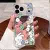 Для чехла iPhone 17 Pro Max iphone17 Прозрачный Люксовый Милый Чехол с Кроликом Любовь Мягкий Силиконовый Чехол для Телефона Для iPhone 17Pro Max Air Fundas