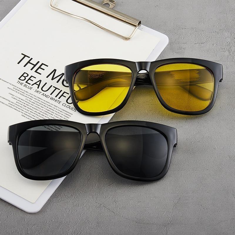 Неполяризованные 1шт антибликовые очки для вождения ночного видения для мужчин на открытом воздухе очки с улучшенным светом модные очки автомобильные аксессуары