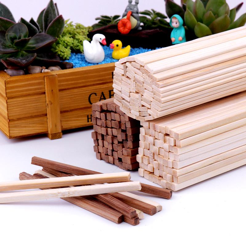 Handmade Carbonized Bamboo Sticks & Strips for Creative Kindergarten Decorations & Architectural Models