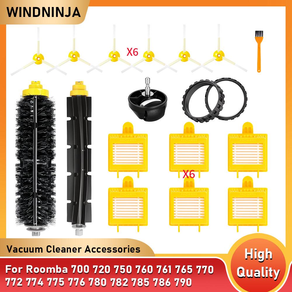 Для iRobot Roomba 700 720 750 760 761 765 770 772 774 775 776 780 782 785 786 790 Робот-пылесос Основная боковая щетка Фильтр Колесо Деталь