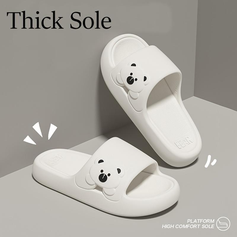 Женские милые тапочки с героями мультфильмов - легкие, удобные и нескользящие тапочки из ЭВА для дома, для душа и прогулок, мягкая подошва, домашняя обувь