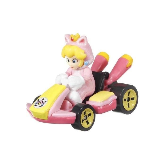 Hot Wheels Mario Kart Cat Peach [Pink] Standard Cart, Free Size