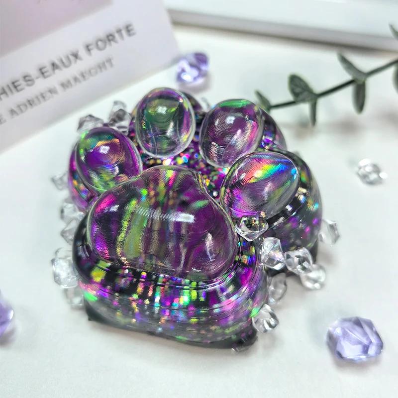 non-toxic Squeeze Cat Paw Toys Cute Soft Abreact Relief Relax Toys Sticky Decompressing Pinching Cat Paw Stress Relief Squishy Toy Gift