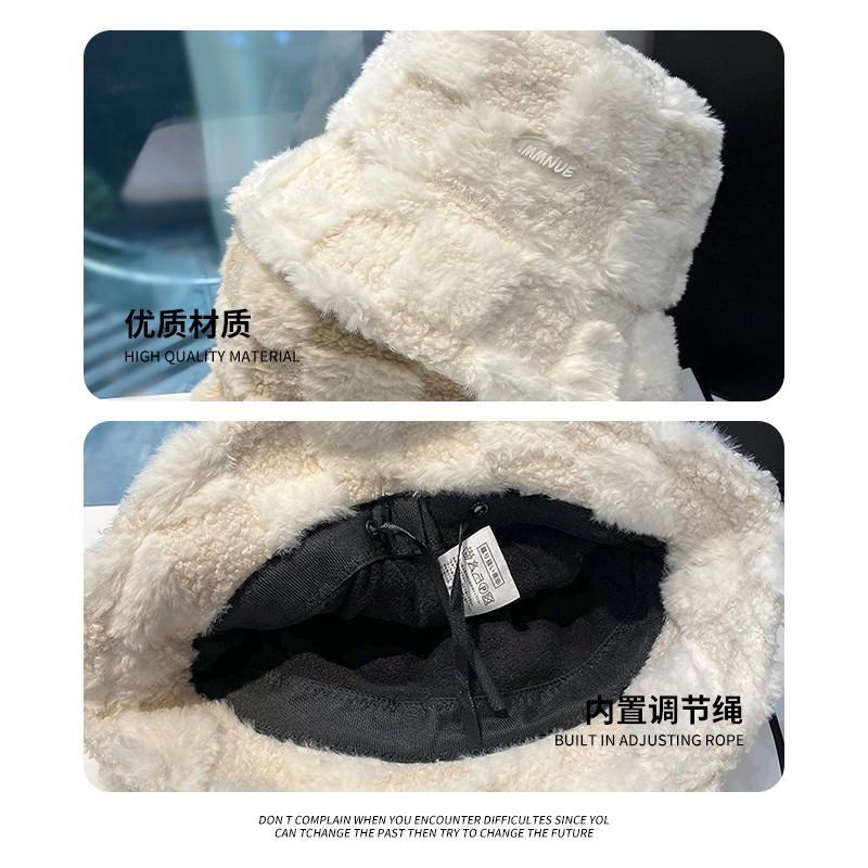 Женская модная кепка осень-зима утепленная теплая шапка корейский стиль холодостойкая ветрозащитная панама из шерпы