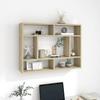VidaXL Wall Shelf Sonoma Oak 75x16x55 Cm Chipboard