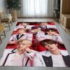 Модный B-BTS Kpop Звезда Гостиная Нескользящий Ковер Мягкий Ковер для Спальни Детской Игровой Комнаты Дивана, Домашний Декор Придверный Коврик Подарок