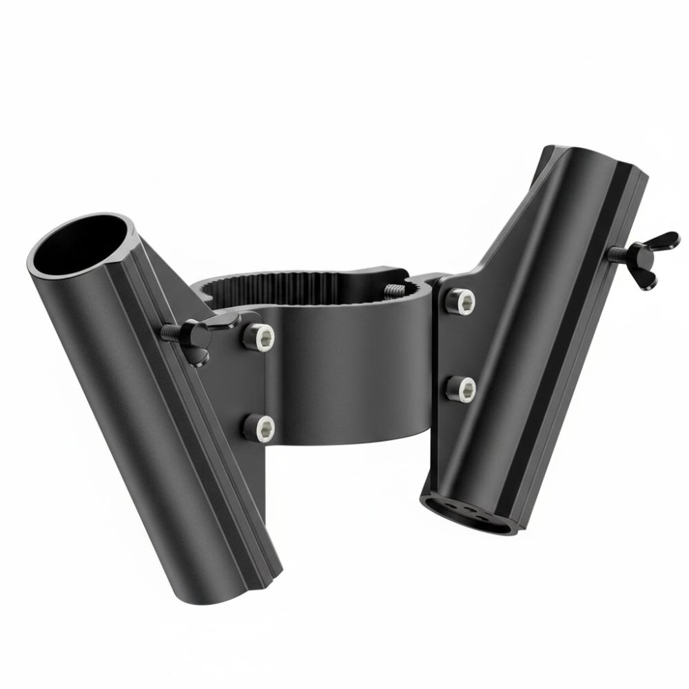Heavy Duty Trailer Chain Holder Aluminum Double Flagpole Support Trailer Towing