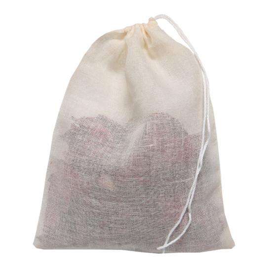 20 шт. мешочков для специй с завязкой, натуральные хлопковые муслиновые мешочки для чая, трав, супа, многоразовые тканевые мешочки для сыра, пустые пакетики