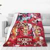 VOX H-Hazbin Hotel Alastor Game Теплое мягкое одеяло для путешествий в офисе Мягкие постельные принадлежности Пледы Пушистый диван Кровать Фланелевое покрывало