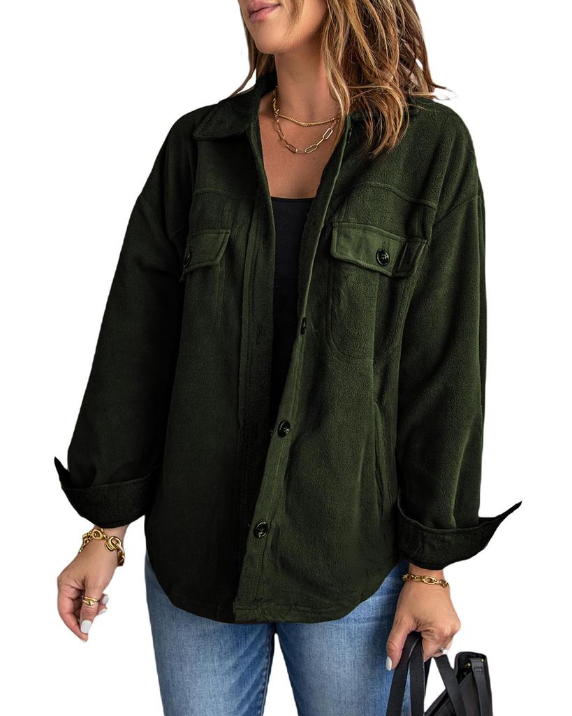 Azura Exchange Buttoned Shirt Jacket