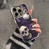 Фиолетовый Розовый Череп Чехол для Телефона Для Iphone 17 12 15 Plus 16 Pro Max 11 13 14 17E 16E Ultra Защита от Отпечатков Пальцев Мягкий Защитный Чехол