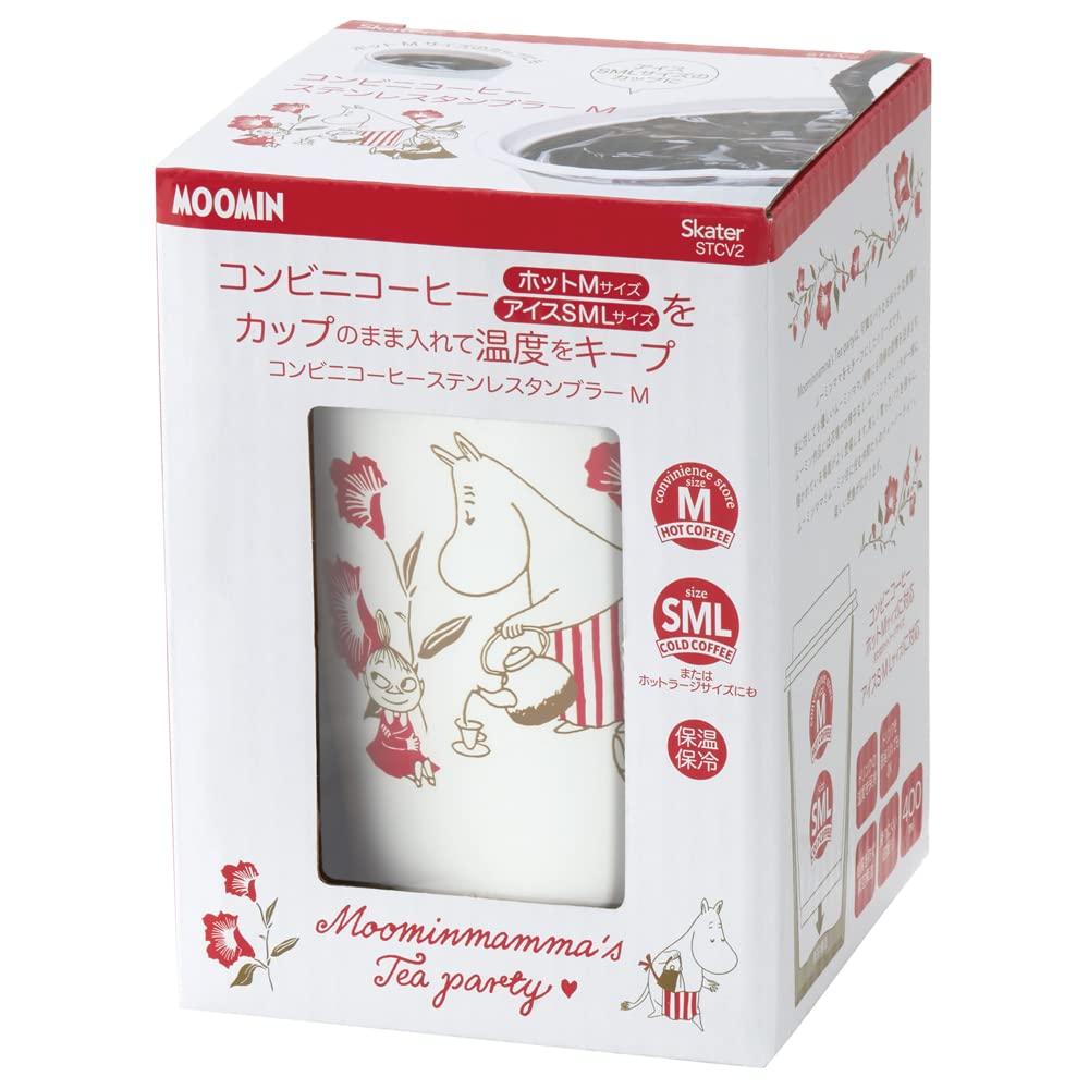 Стакан из нержавеющей стали для кофе из магазина Skater Convenience 400 мл Муми-тролли Чаепитие Вакуумная изоляция Изолированный/Холодный STCV2-A
