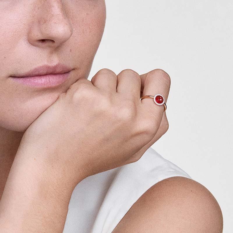 Daniel Wellington Hongyun Series Retro Niche Design Light Luxury High-end Synthetic Cubic Zirconia Alloy Ring Women’s Style DW00401249