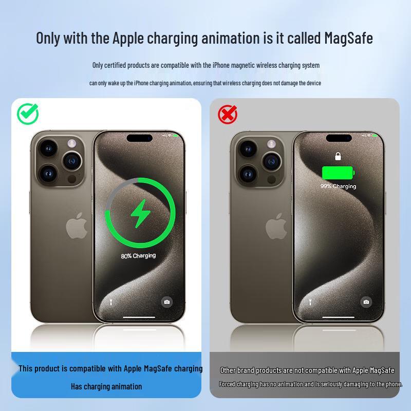 Магнитное беспроводное зарядное устройство Baseus MagSafe 15 Вт