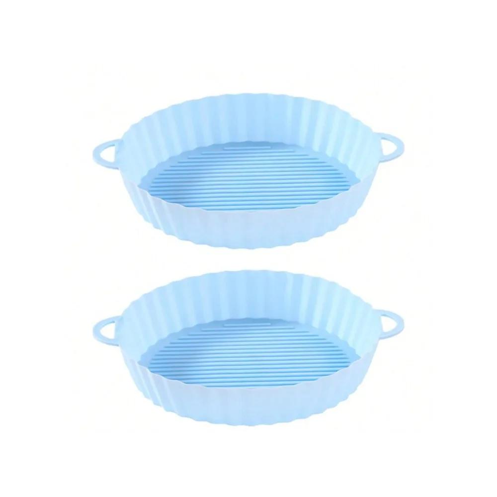 Круглые сменные фритюрницы для духовки, противень для выпечки, коврик для жареной курицы, силиконовый горшок для фритюрницы, сковорода для гриля, кухонные принадлежности