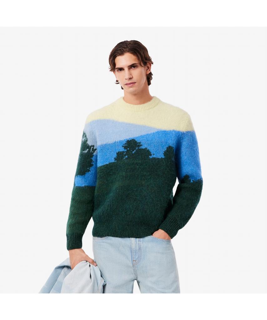 LACOSTE Men'S Holiday Jacquard Sweater Ah5945-55N 9Ik