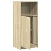 LED Sideboard in Sonoma Oak Finish 42.5 x 34 x 100 cm Engineered Wood