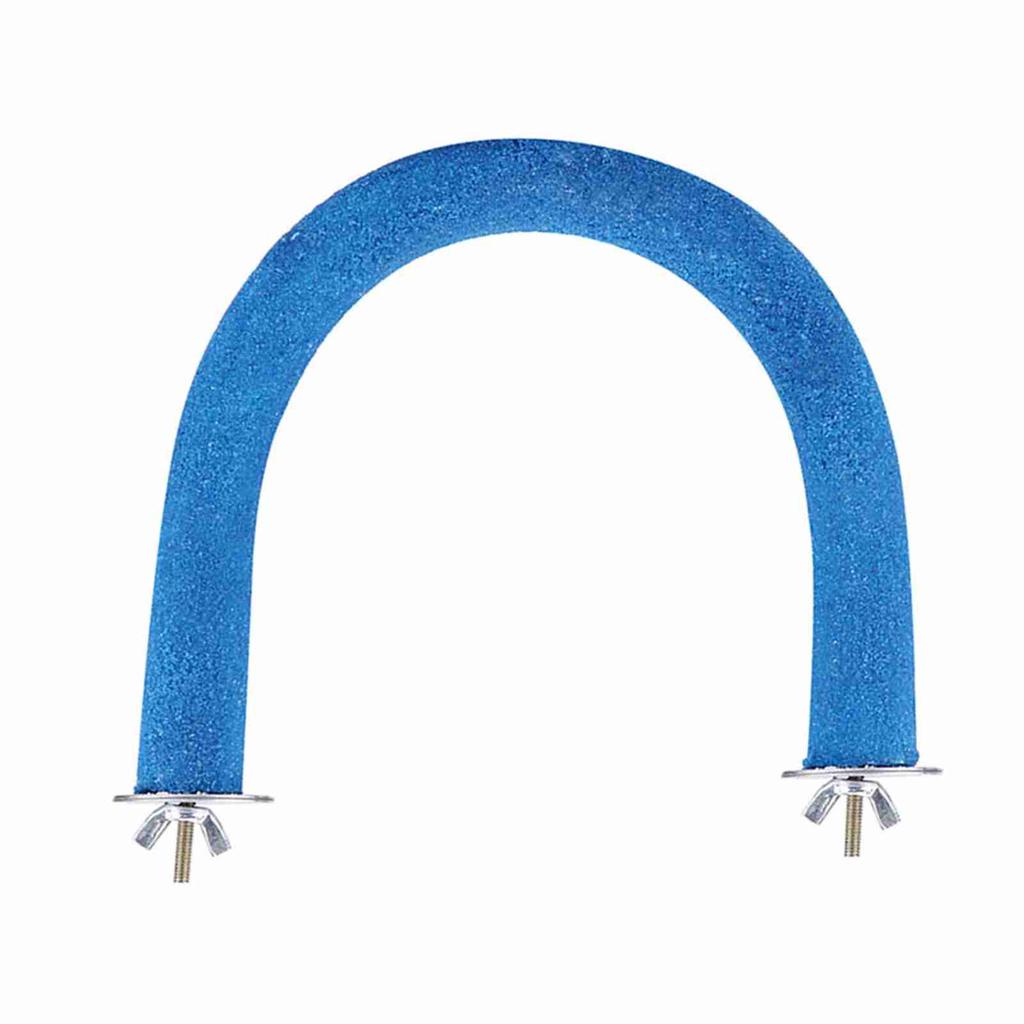 Parrot Pet Bird Roughsurfaced Wooden Perch Stand Rack Cage Toy for Beak Paw Grinding