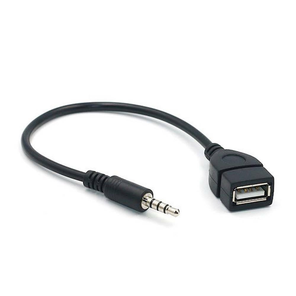 35 мм Папа на USB 2.0 Мама Тип AUX Аудио Кабель Адаптер Удлинитель